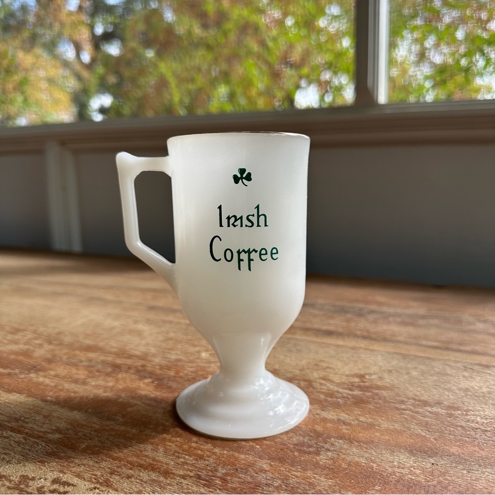 Vintage Milk Glass - Irish Coffee